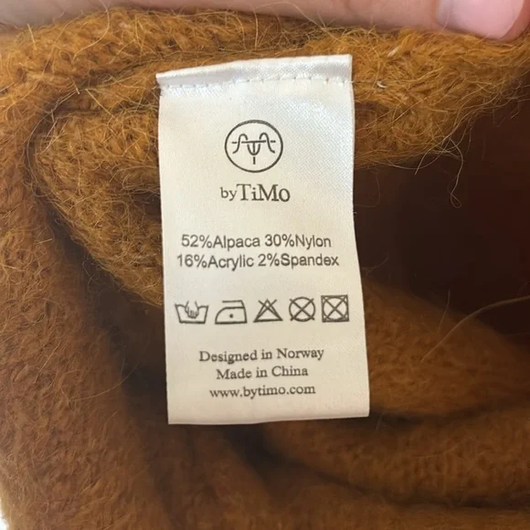 TiMo alpaca Mustard Sweater - Picture 5 of 6
